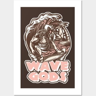 Wave Gods Mocha Neapolitan Posters and Art